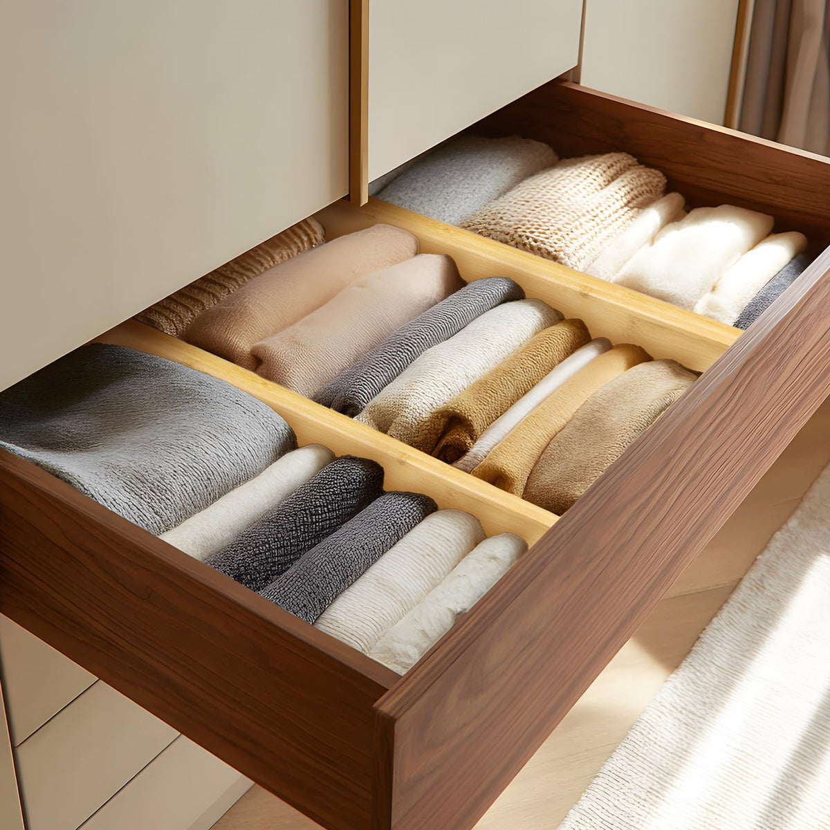 VaeFae foam-padded ends protect drawer walls during use