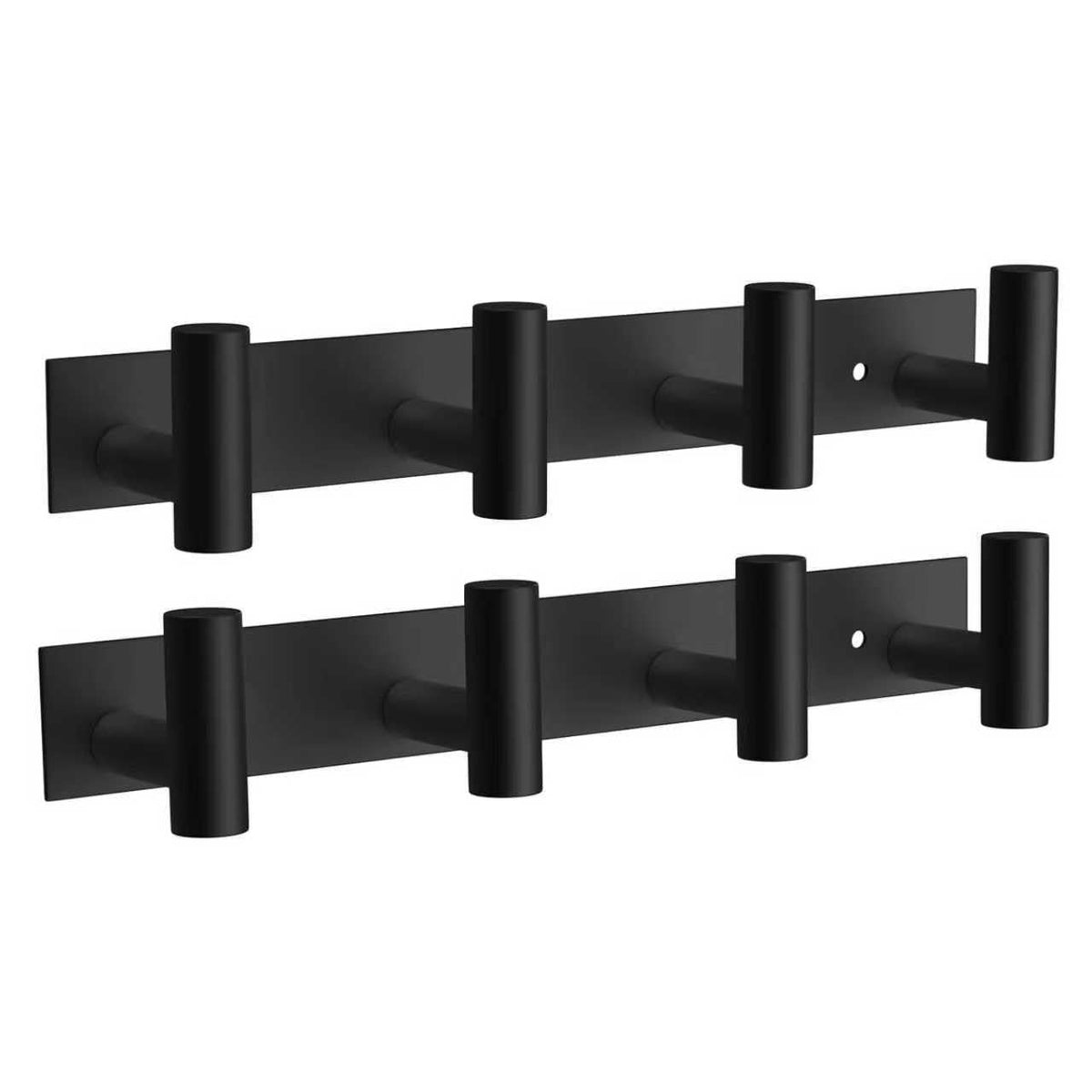 VAEHOLD Coat Rack Wall Mount with 4 hooks keeps towels and coats organized and within reach.