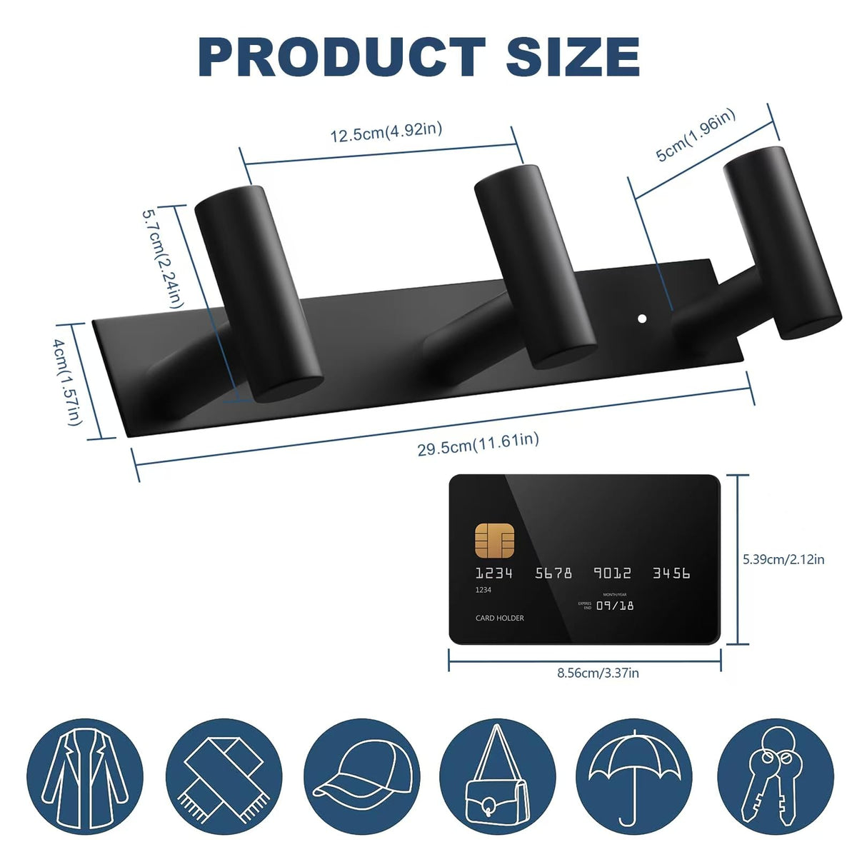 Included hardware for easy installation of the VAEHOLD wall rack.