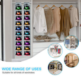 VAESIDA 10-shelf hat rack for hats and accessories in the closet.