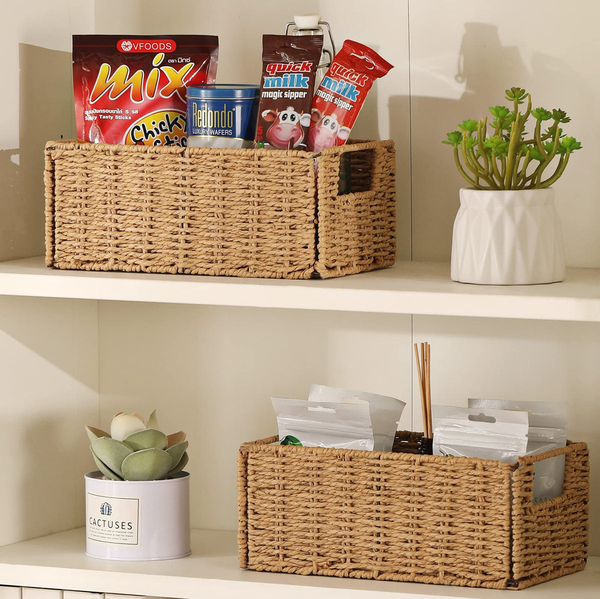 Vagusicc toilet paper bin keeps supplies tidy