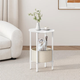 Vagusicc bedside table fits beside the bed, improving accessibility in tight spaces.