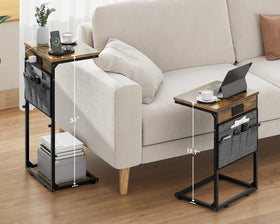 Vagusicc adjustable-height end table beside a recliner showing height flexibility.