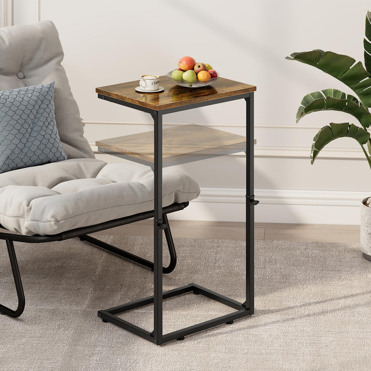 Vagusicc living room table versatile as TV tray or laptop stand.