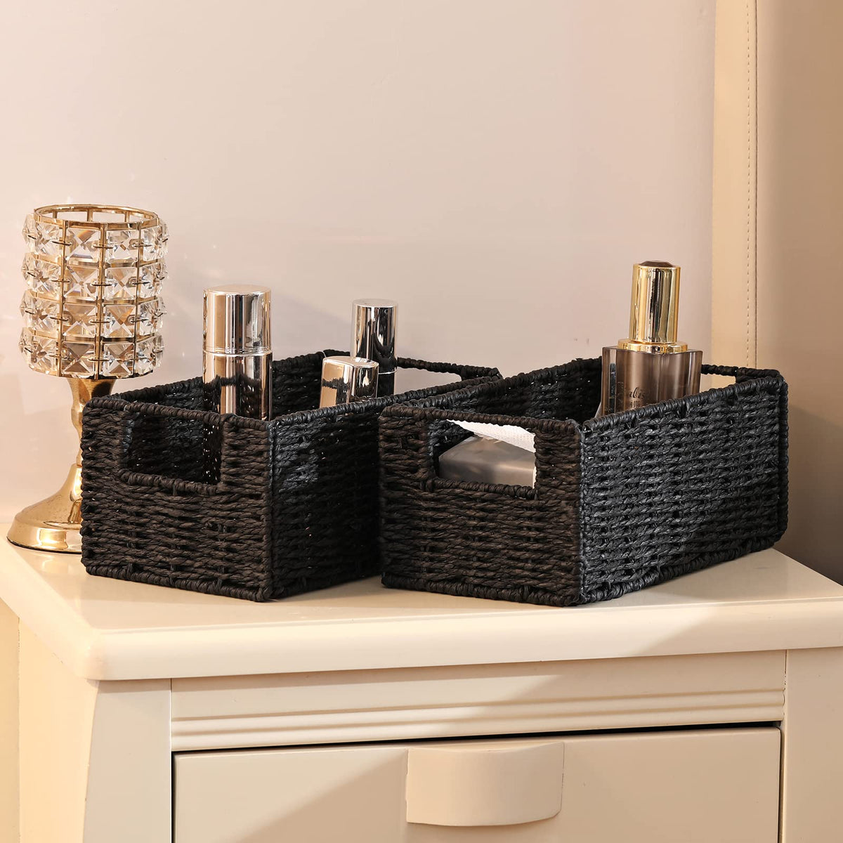 Vagusicc small storage basket suitable for bathroom and kitchen.