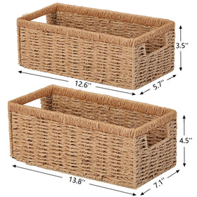 Vagusicc handwoven detail highlights craftsmanship and unique texture for decorative storage.