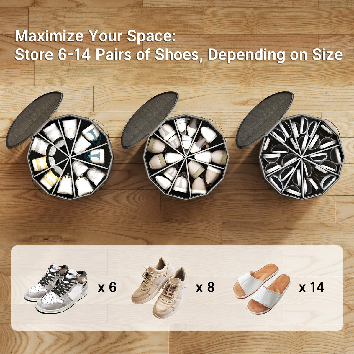 Vailando sturdy PP board supports durable long-lasting shoe organization