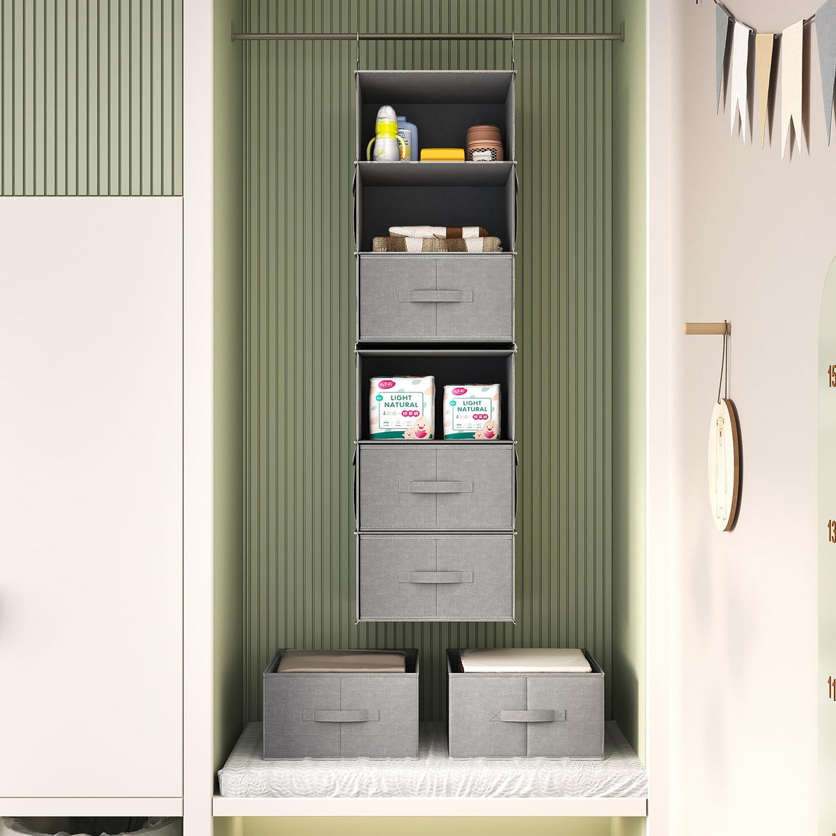 Vailando easy to assemble and detach into two dressers for flexibility