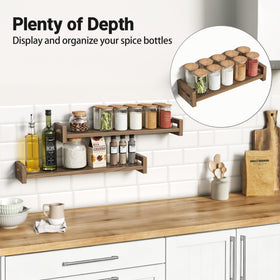 Vailando wall-mount 23-6in shelf offers versatile storage options.