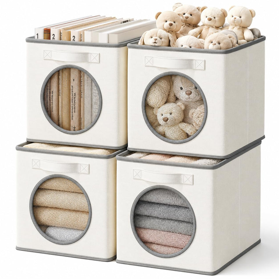 Vailando mesh-window cube for quick item locating on shelves