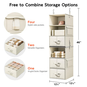 Vailando side pockets store small accessories and daily essentials.
