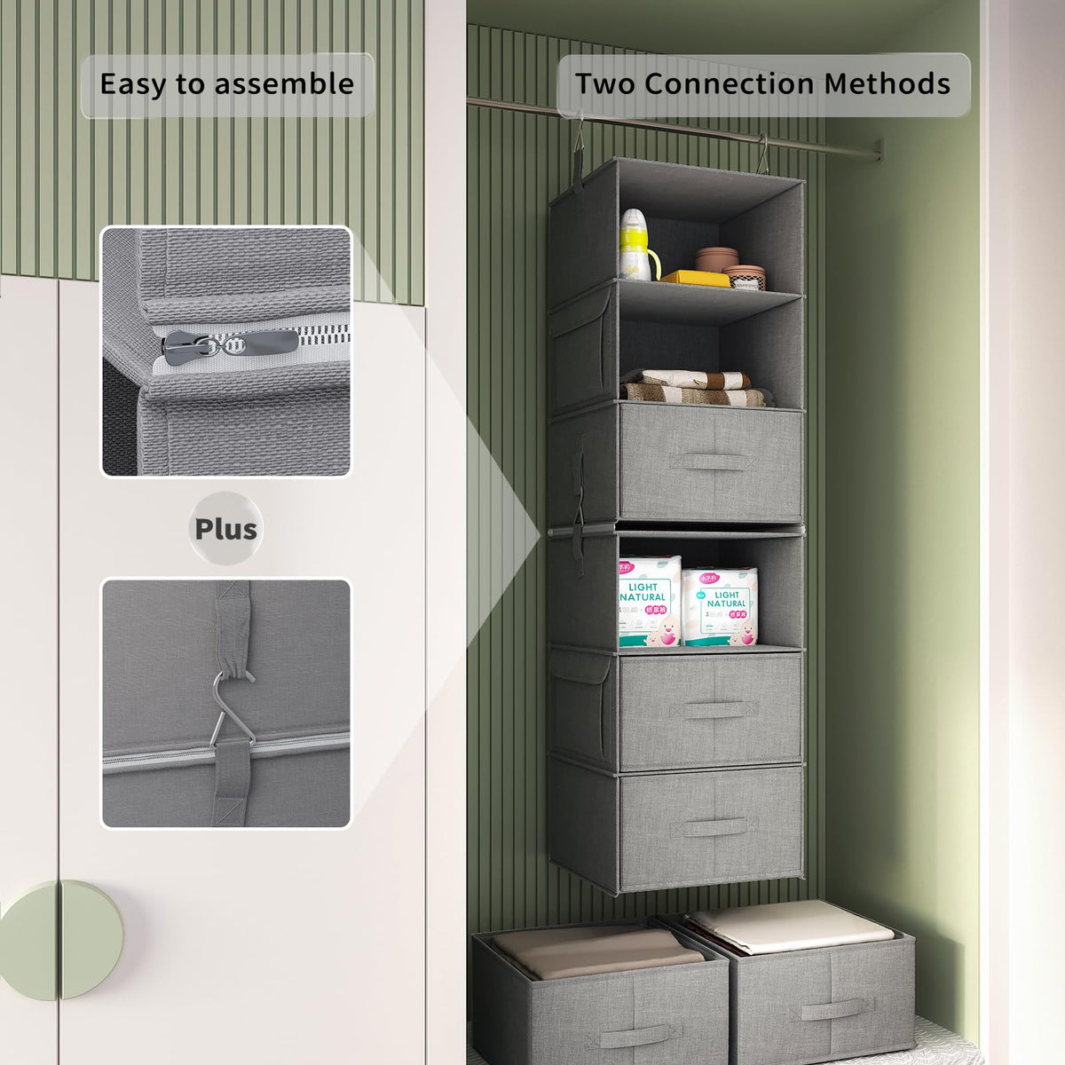 Vailando side pockets for quick reach of accessories and small items