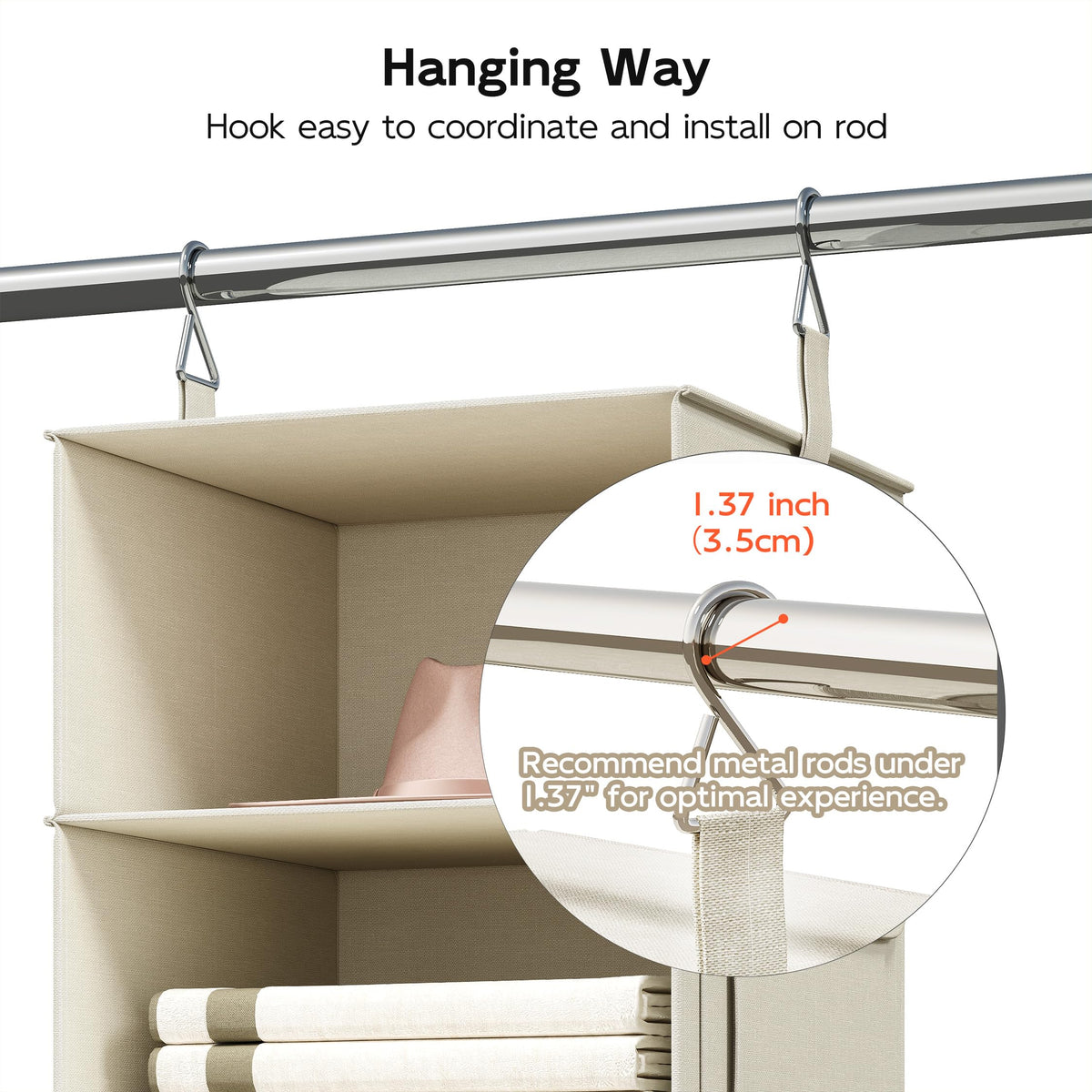 Vailando dorm room closet solution fits standard spaces.
