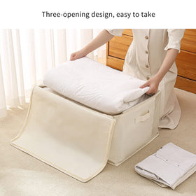 Vailando water-resistant interior protects bedding and sweaters from moisture.