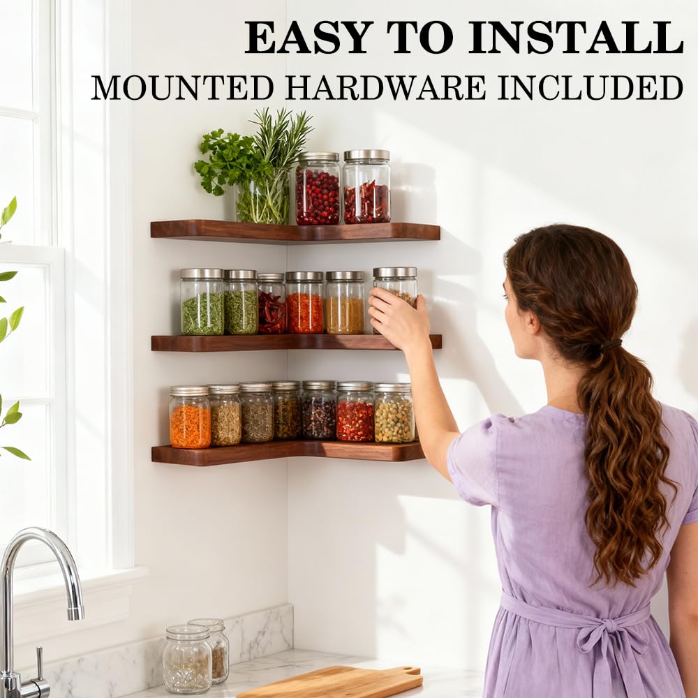 Vainaive kitchen storage display keeps jars organized and within easy reach