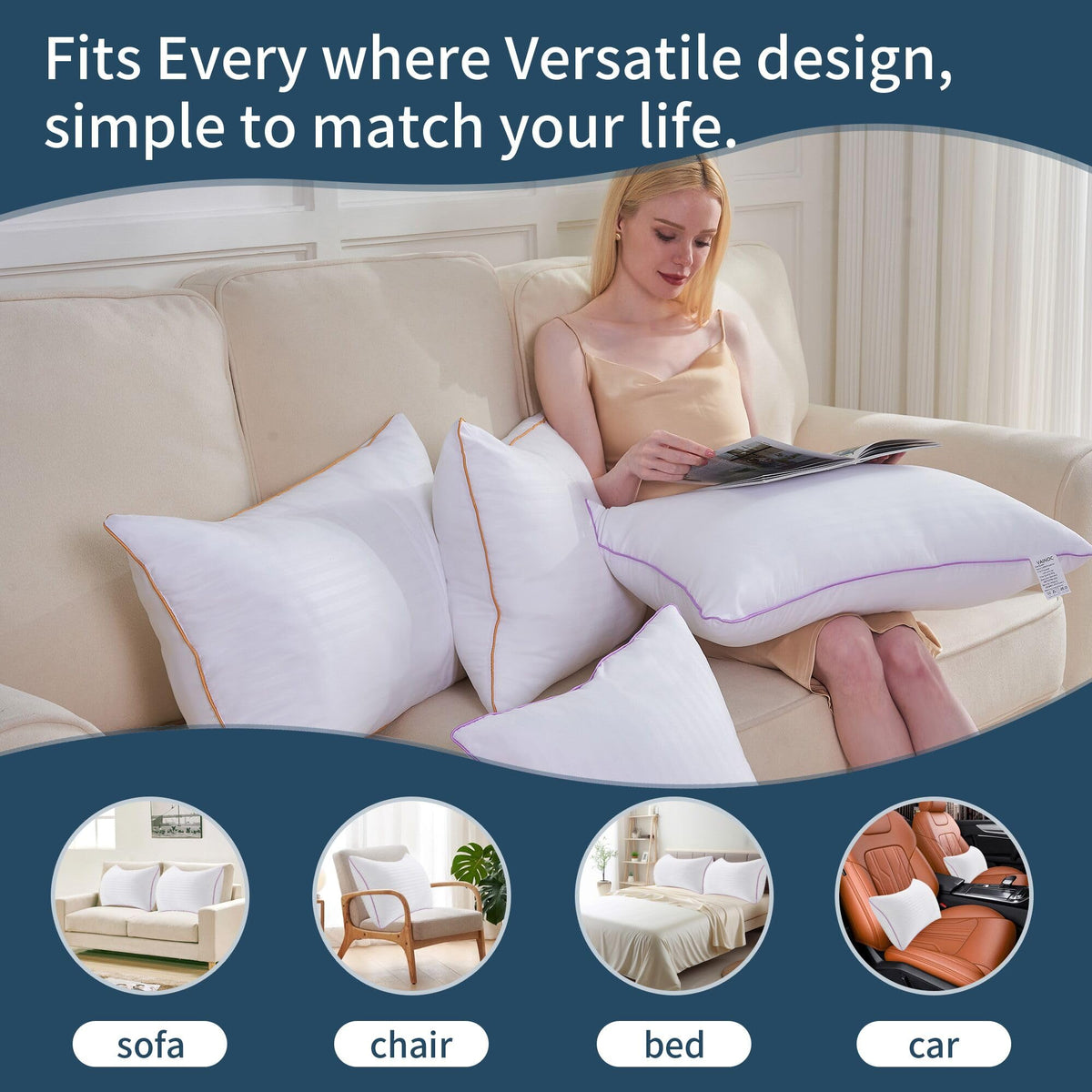 VAINOC hotel collection pillow offers premium comfort at home