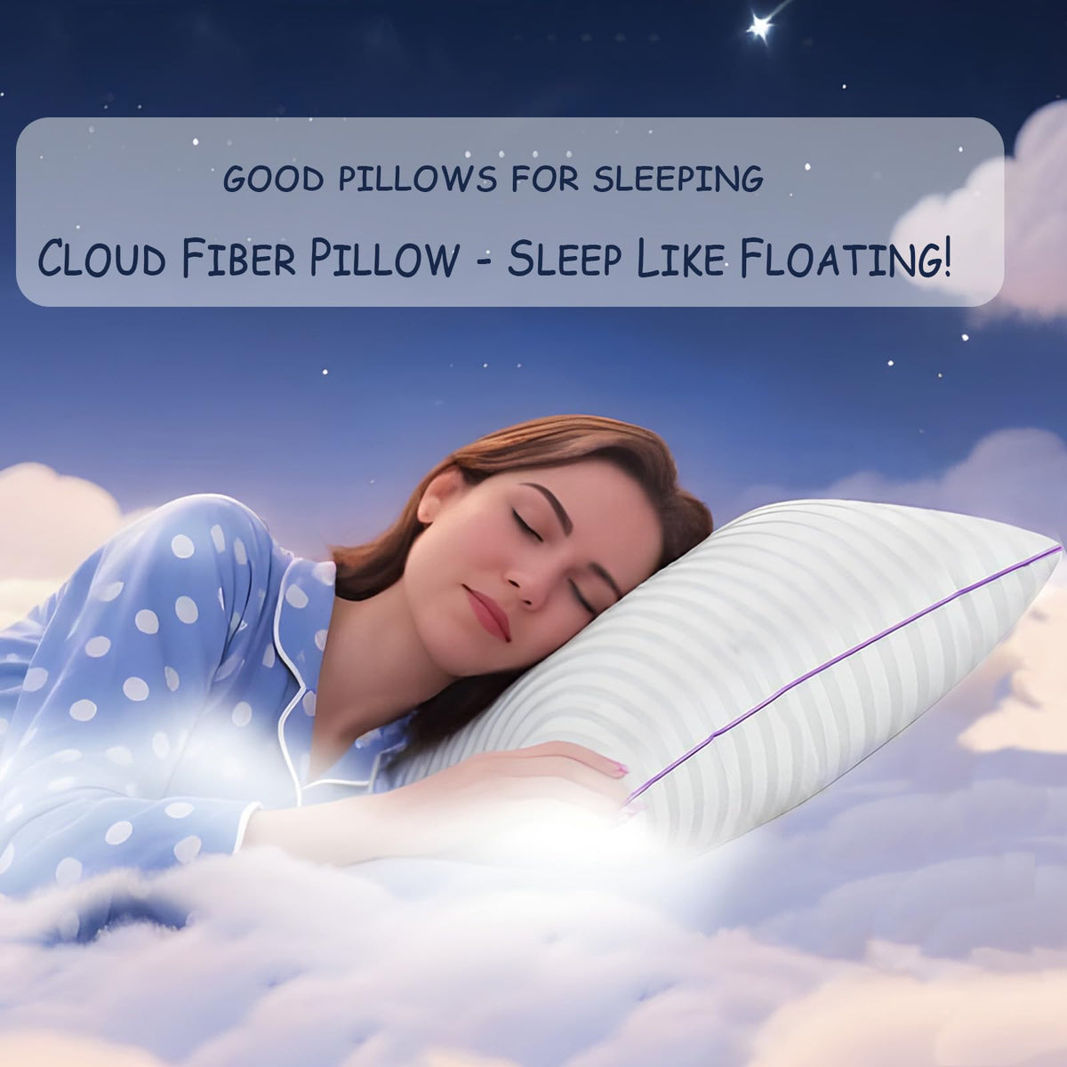 VAINOC pillow is machine washable with tumble dry low for easy care