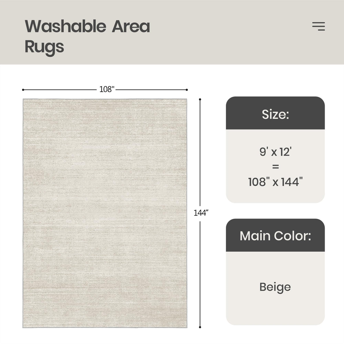 Valenrug 9x12 beige rug in living room setup adds warmth and style.