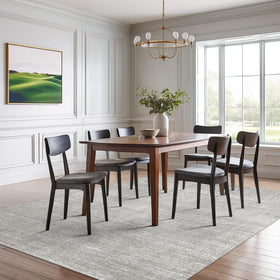 Living room arrangement in gray Valenrug rug emphasizes warmth