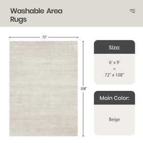 Valenrug washable rug anti-slip back keeps rug in place on busy floors.
