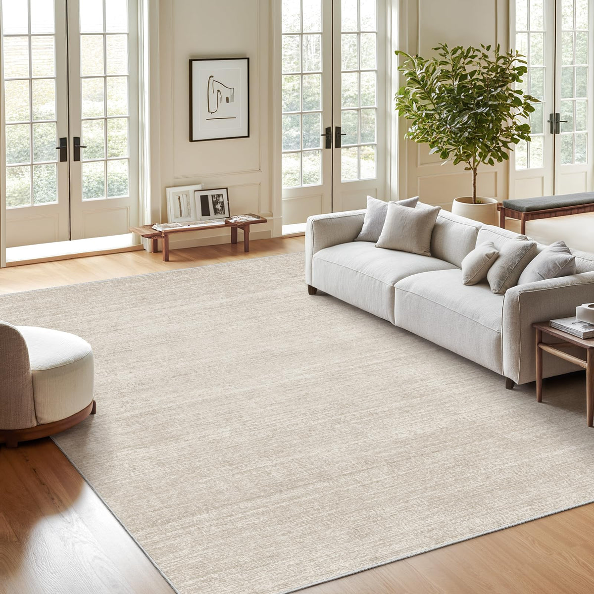 Valenrug washable rug foldable design for easy storage.