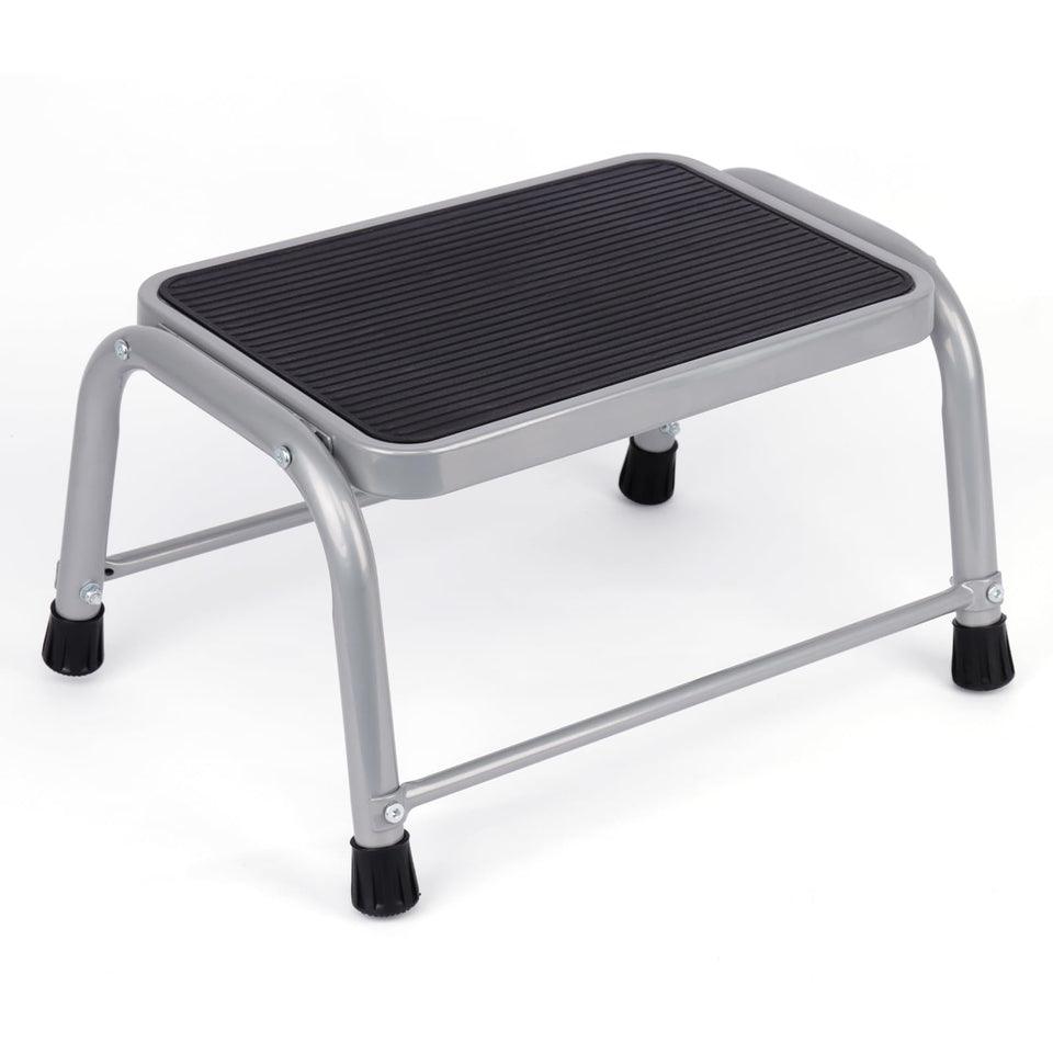 Valeo Step Stool with heavy-duty metal frame and 600 lb capacity.