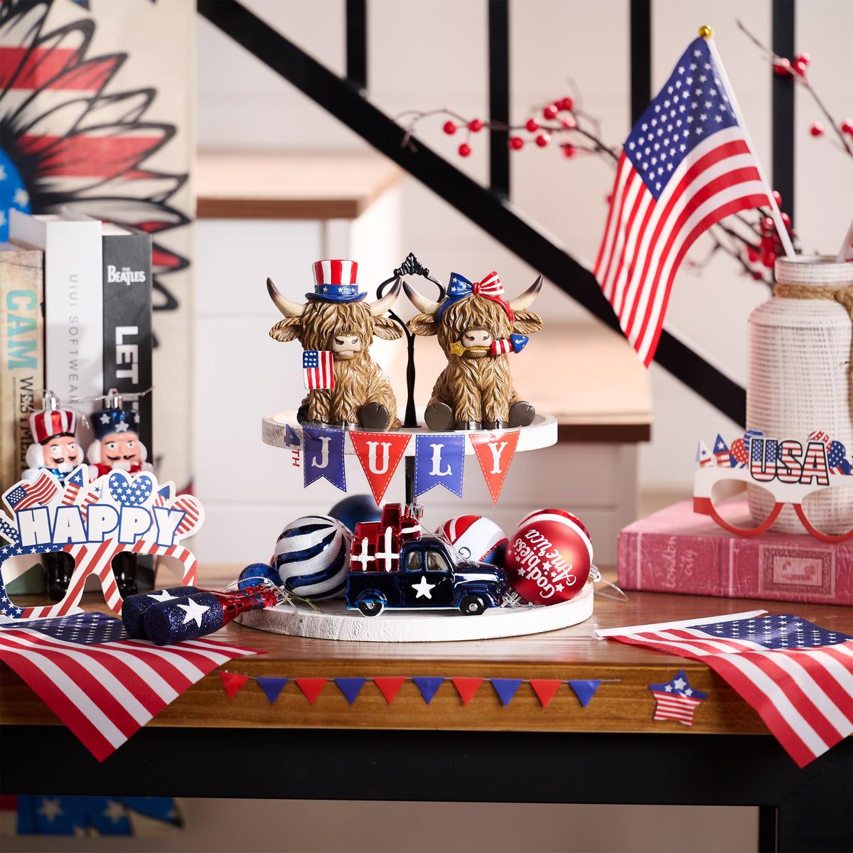 Valery Madelyn Americana decor perfect for summer celebrations.