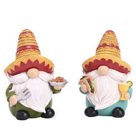 Valery Madelyn Cinco de Mayo gnomes with sombrero add festive charm to tabletops, ideal for centerpieces.