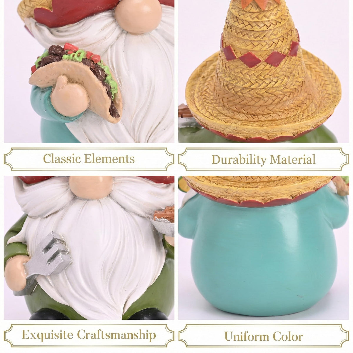 Valery Madelyn Cinco de Mayo gnomes brighten desks and mantels.
