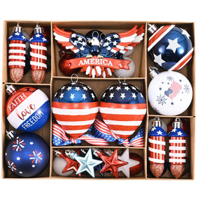 Valery Madelyn eagle-pattern ornament for bold Memorial Day displays.