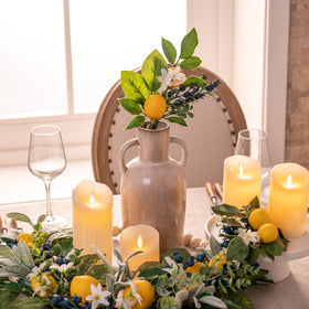 Valery Madelyn lemon picks as a dining room centerpiece for cheerful meals.
