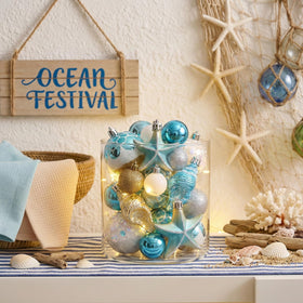 Valery Madelyn pre-tied string caps simplify hanging for quick coastal displays indoors or outdoors