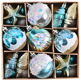 Valery Madelyn Summer Tree Ornaments 35ct nautical beach set offers coastal charm for warm-season decor