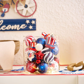 Valery Madelyn woven spiral ball ornaments are durable and reusable.