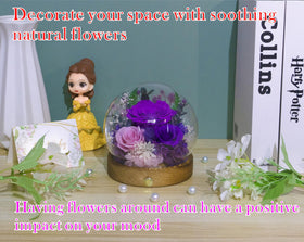 Greeting card included with Valley of Rain and Forest preserved bloom gift