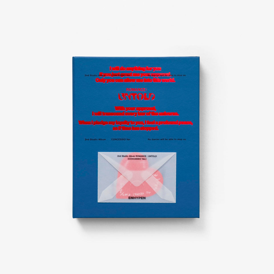 VALUEFLAG ENHYPEN Romance Untold CONCESSIO Ver front cover, striking art for display
