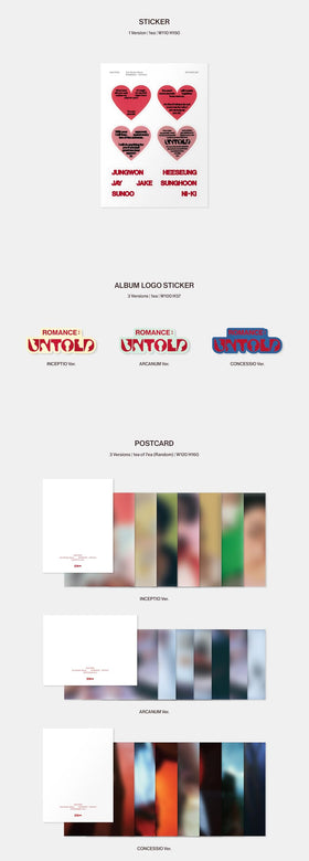 VALUEFLAG ENHYPEN Romance Untold CONCESSIO Ver photocard A from the set