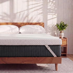VALUXE gel memory foam topper shows king 3-inch profile for improved support.