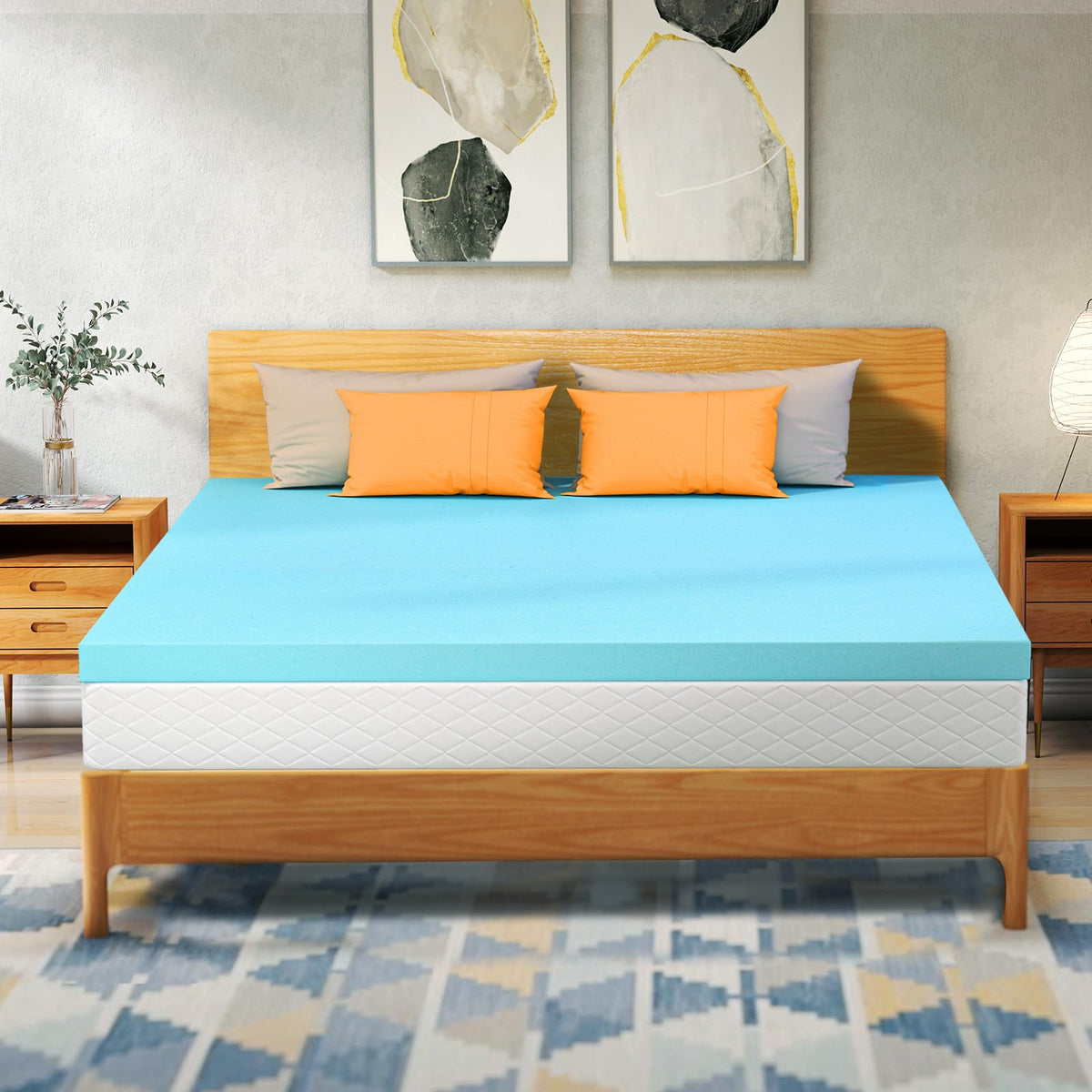 VALUXE King topper with CertiPUR-US certification and durable foam.