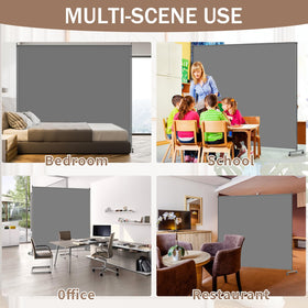 VAMFUTRE minimalist gray design complements decors while providing privacy