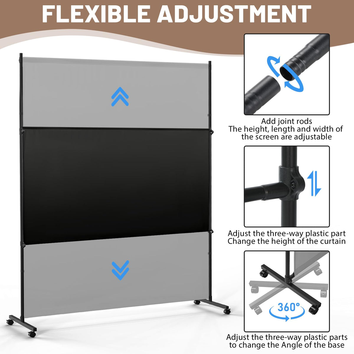 VAMFUTRE sleek black finish complements modern decor in any setting.