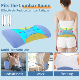 Vamorry bed wedge supports back, legs, and knees for targeted relief.