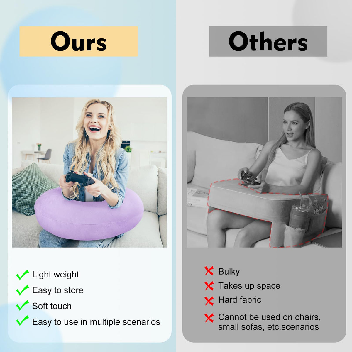 vamorry elbow-rest pillow keeps forearms aligned for improved arm comfort