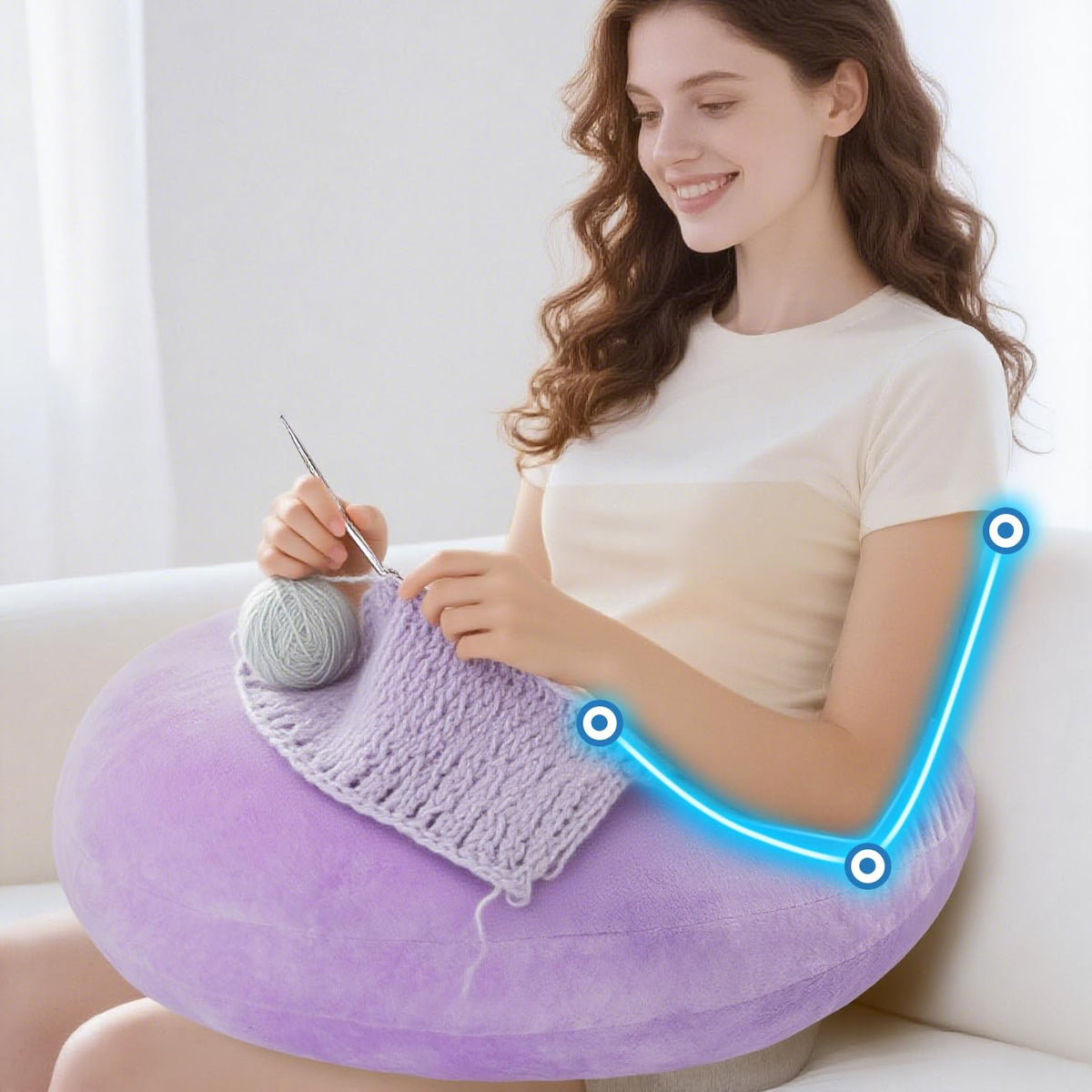 vamorry gaming pillow arm support pillow offers comfortable elbow relief during long sessions