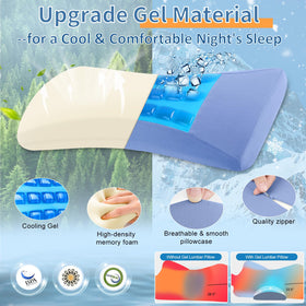 Vamorry high-density memory foam offers durable, resilient lumbar support.