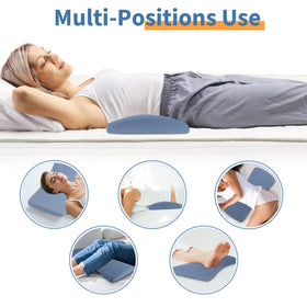 vamorry lumbar pillow on side sleeper for targeted spinal support