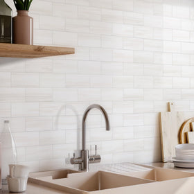 Vamos Tile can be cut easily with a sharp utility knife for custom layouts.