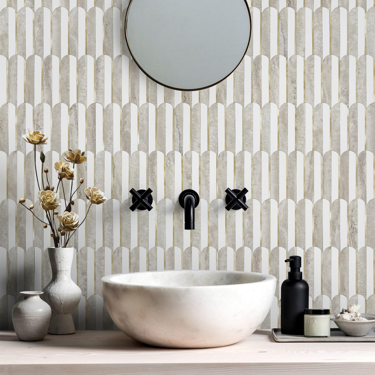 Vamos Tile DIY-friendly peel-and-stick installation.