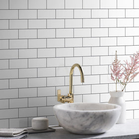 Vamos Tile packaging includes 100 self-adhesive tiles for full project coverage.