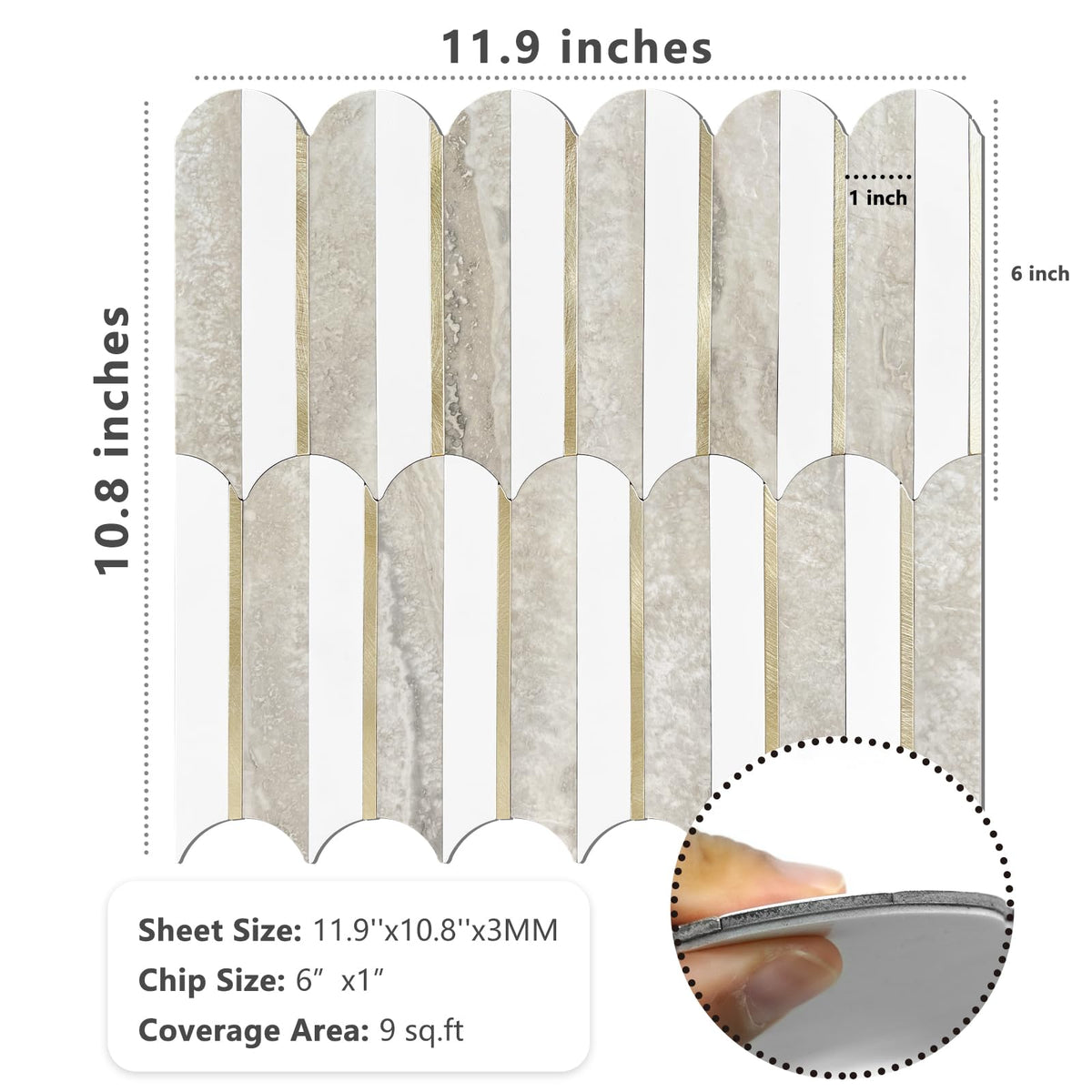 Vamos Tile ideal behind stove and steam-prone areas.